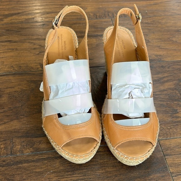 Anthropologie NAGUISA Espadrille Wedge Slingback Hand Crafted in Spain Sandals - Picture 3 of 17